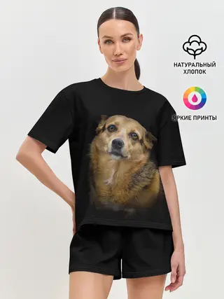 Женская пижама с шортами / ГРУСТНЫЕ ГЛАЗКИ