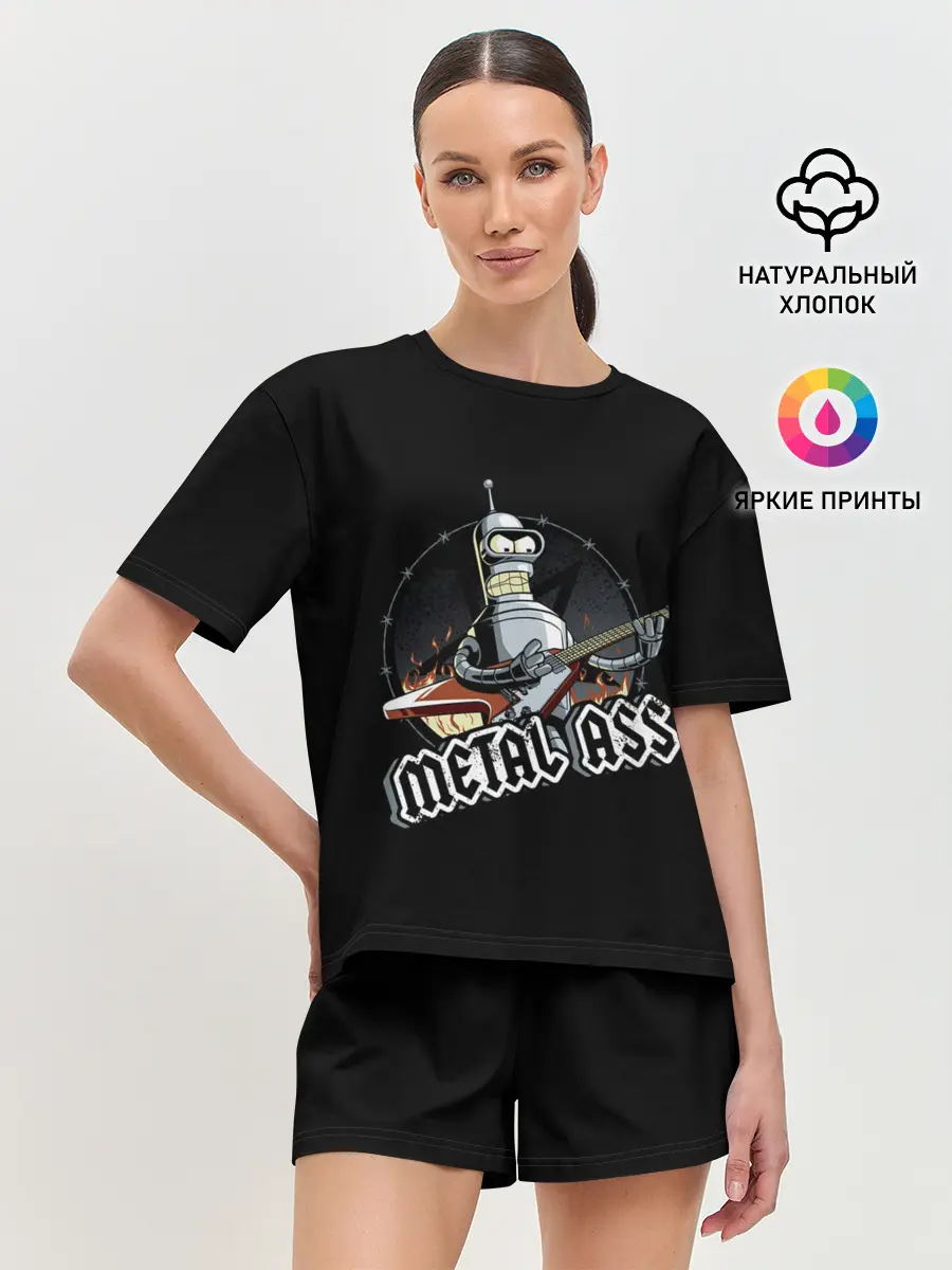 Женская пижама с шортами / Metal Bender
