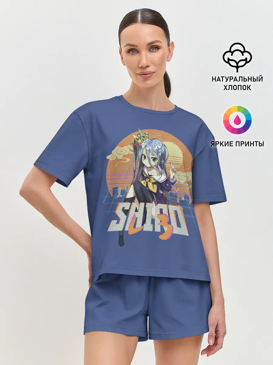Женская пижама с шортами / Shiro princess