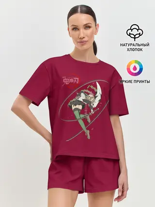 Женская пижама с шортами / Мицури Канроджи Kimetsu no Yaiba