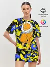 Женская пижама с шортами / кот аристократ