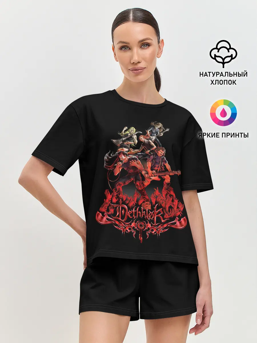 Женская пижама с шортами / Dethklok concert