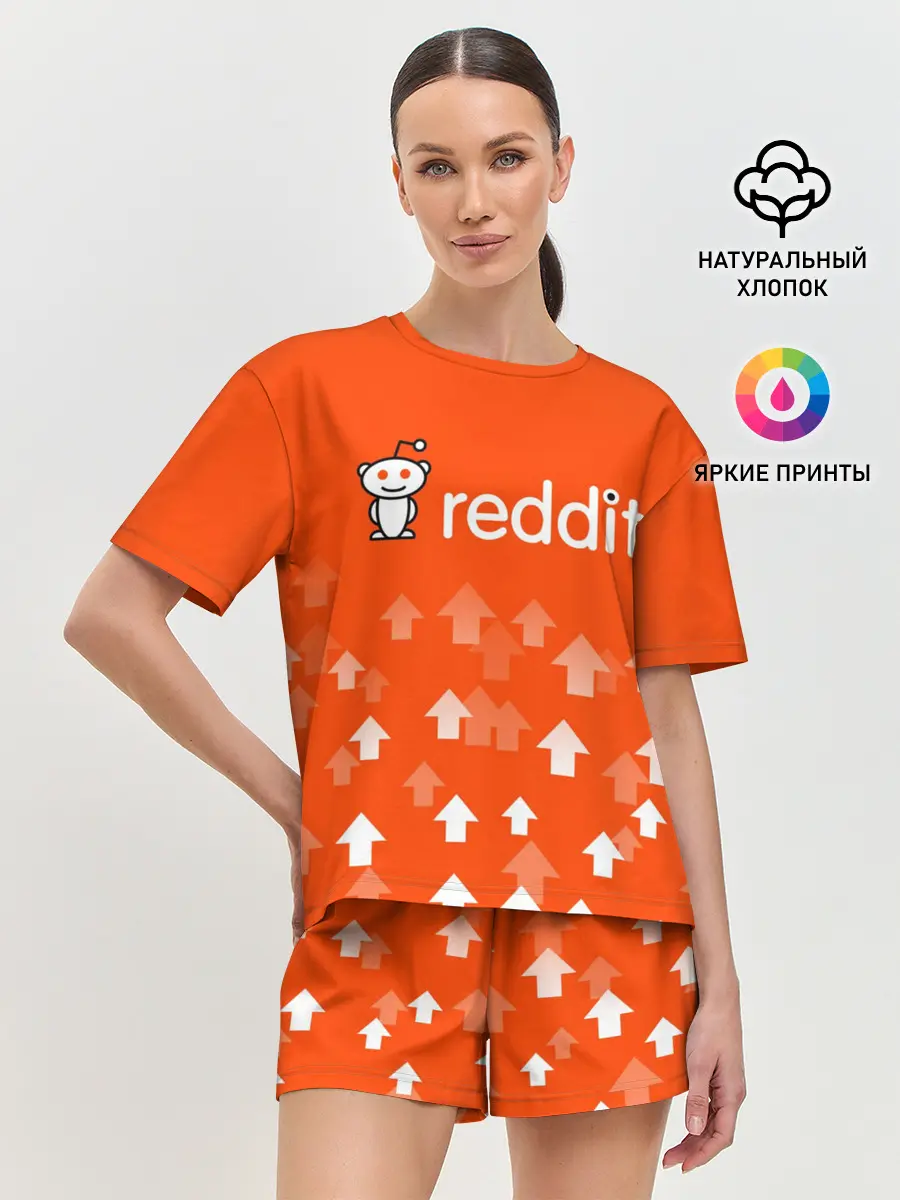 Женская пижама с шортами / REDDIT / РЕДДИТ / UPVOTED