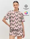 Женская пижама с шортами / Кот мемасик