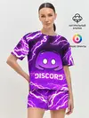 Женская пижама с шортами / DISCORD / ДИСКОРД / МОЛНИЯ
