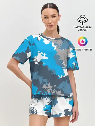 Женская пижама с шортами / Камуфляж