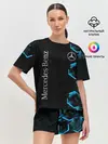 Женская пижама с шортами / Mercedes | Мерседес | Неон