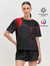 Женская пижама с шортами / Красные плиты 3D