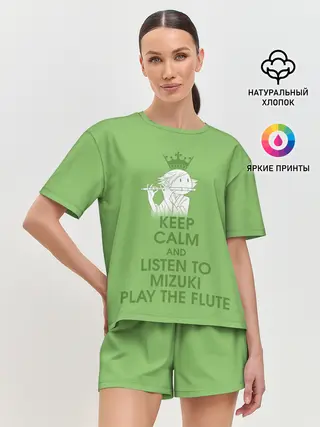 Женская пижама с шортами / Mizuki play the flute