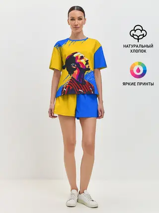 Женская пижама с шортами / ЗЛАТАН ИБРАГИМОВИЧ / ШВЕЦИЯ