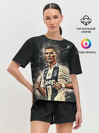 Женская пижама с шортами / Криштиану Роналду