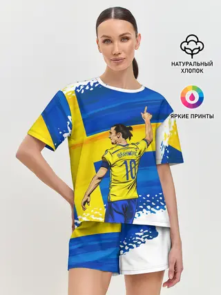 Женская пижама с шортами / ЗЛАТАН ИБРАГИМОВИЧ / ШВЕЦИЯ