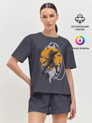 Женская пижама с шортами / Ниндзя