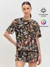 Женская пижама с шортами / Лучшие футболисты мира