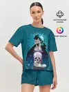 Женская пижама с шортами / Jin-Woo and skull