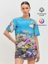 Женская пижама с шортами / Морской мир