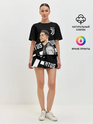 Женская пижама с шортами / КРИШТИАНУ РОНАЛДУ / JUVENTUS