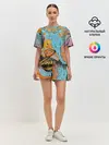Женская пижама с шортами / Граффити арт