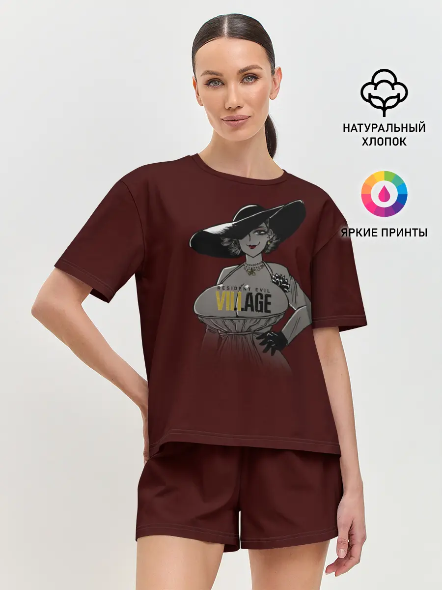 Женская пижама с шортами / RE Village Леди Димитреску