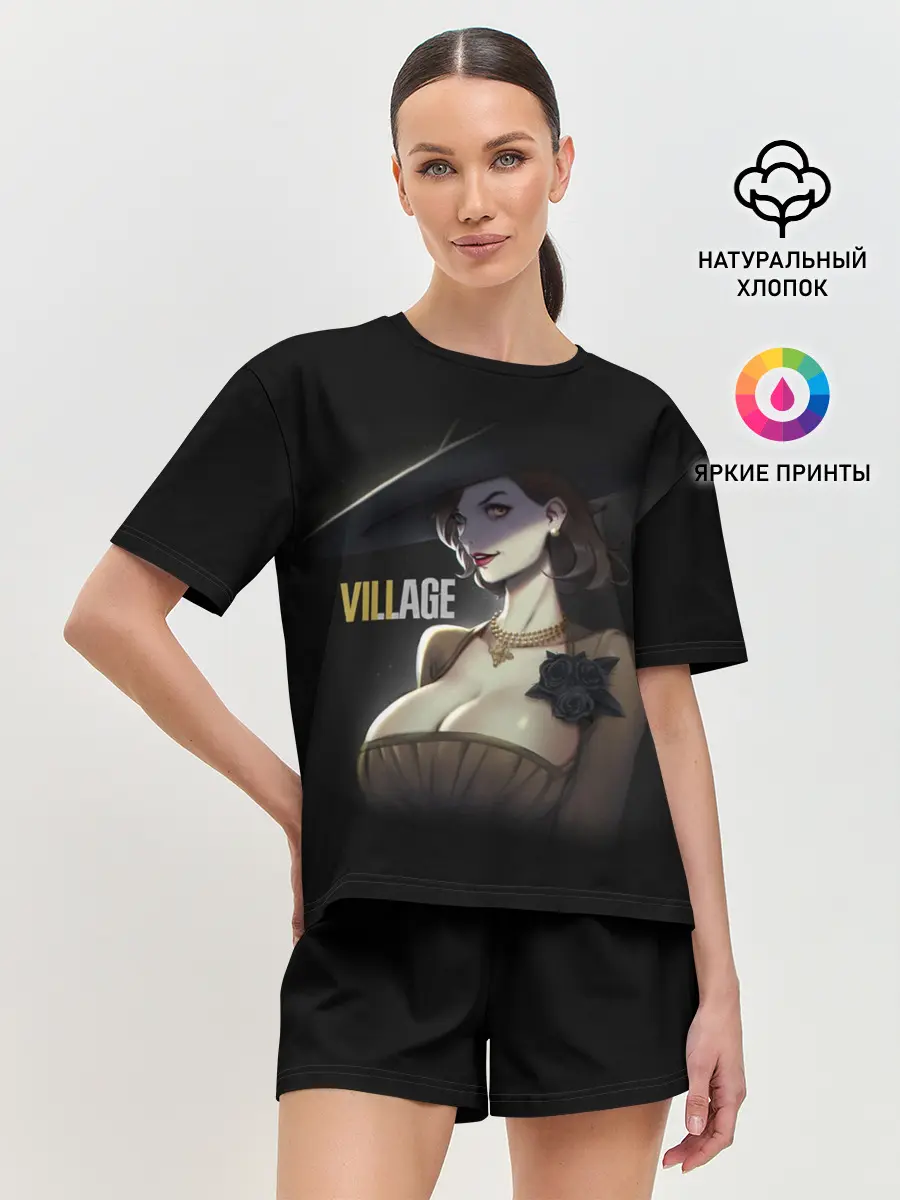 Женская пижама с шортами / Resident Evil Village Вампирша