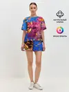 Женская пижама с шортами / Коралловые рыбки