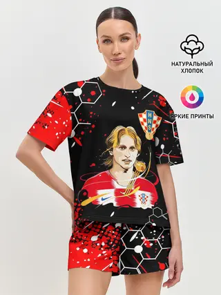 Женская пижама с шортами / ЛУКА МОДРИЧ / LUKA MODRIC