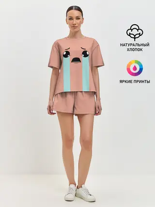 Женская пижама с шортами / Crying Isaac