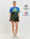 Женская пижама с шортами / Коралловые рыбки