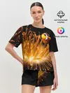 Женская пижама с шортами / Клоуны в актинии