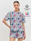 Женская пижама с шортами / Настольный Теннис