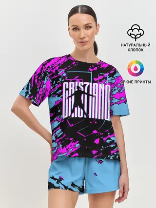 Женская пижама с шортами / Криштиану Роналду