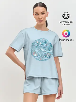 Женская пижама с шортами / Sea Circle