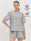 Женская пижама с шортами / Советский забор