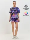 Женская пижама с шортами / Коралловые рыбки