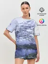 Женская пижама с шортами / Косяк рыбы