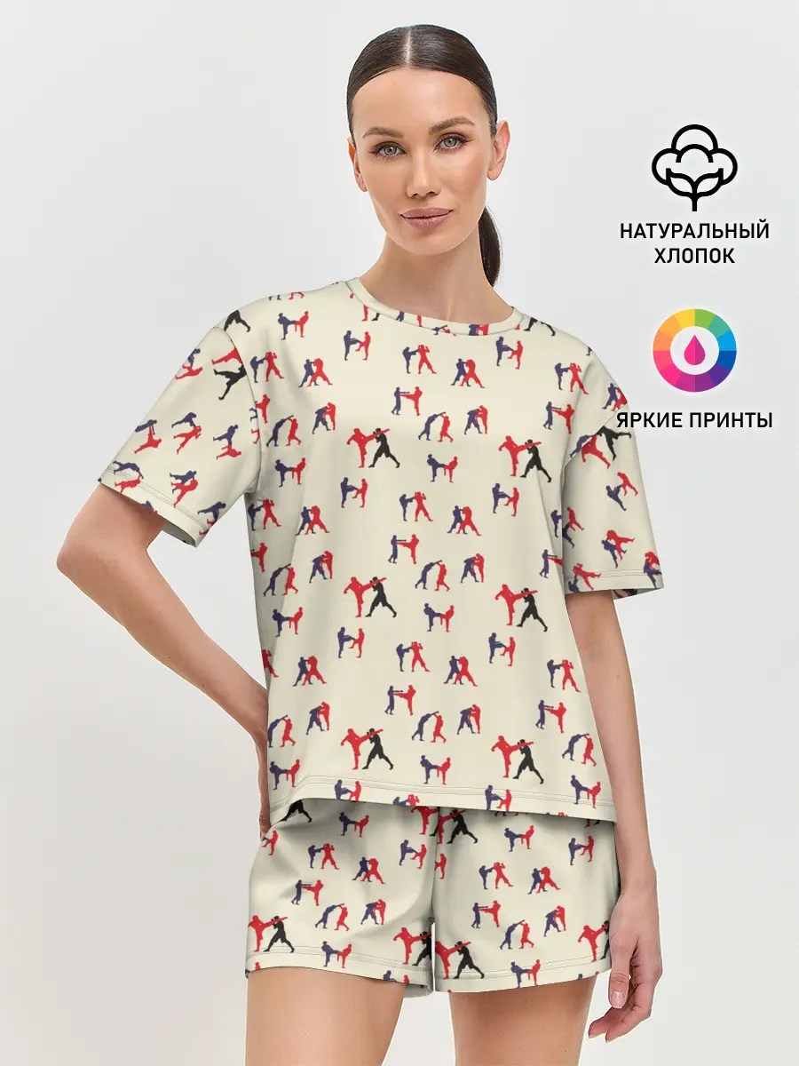 Женская пижама с шортами / ММА