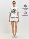 Женская пижама с шортами / Крокодил панк