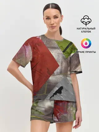 Женская пижама с шортами / Art Abstraction