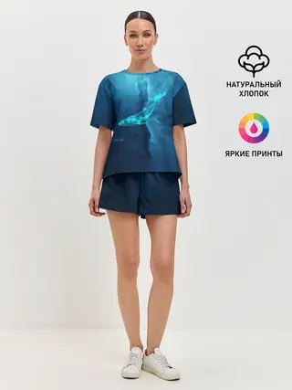 Женская пижама с шортами / ЗВЕЗДНЫЙ КИТ | STAR WHALE