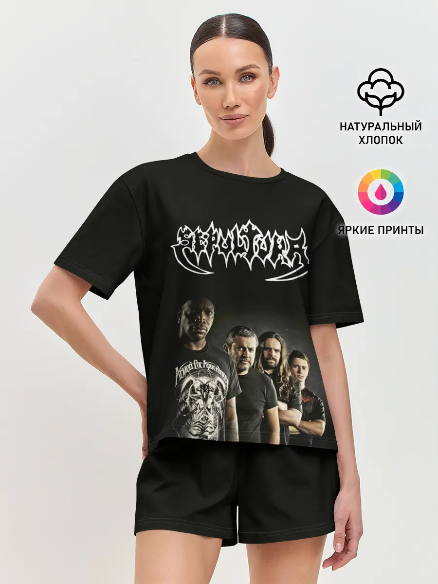 Женская пижама с шортами / Sepultura