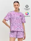 Женская пижама с шортами / Абстракция