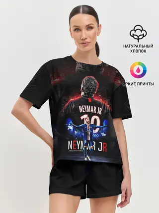 Женская пижама с шортами / НЕЙМАР / NEYMAR / ПСЖ
