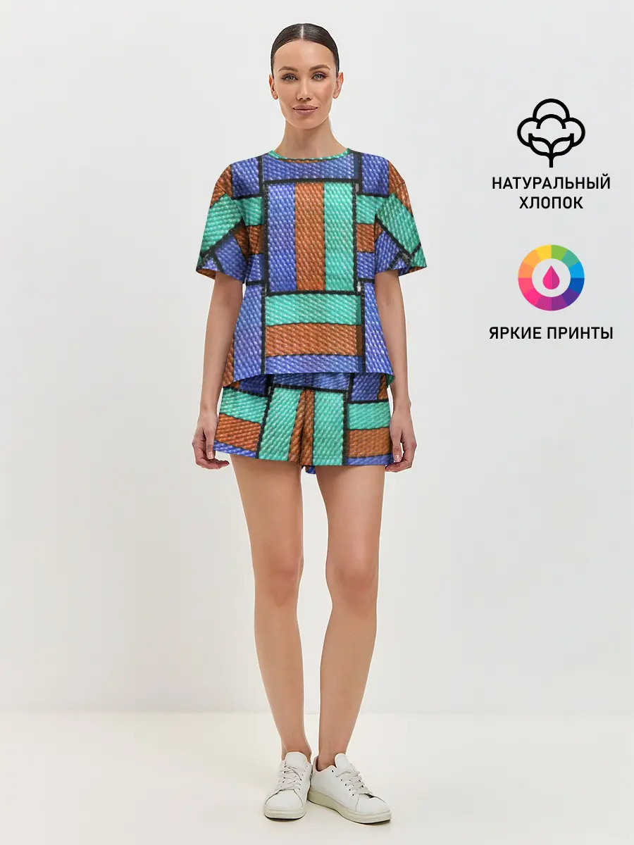 Женская пижама с шортами / Stripes