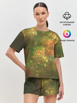 Женская пижама с шортами / КосмИчесКая ПыЛь