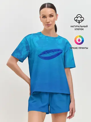 Женская пижама с шортами / Одинокая Лодка