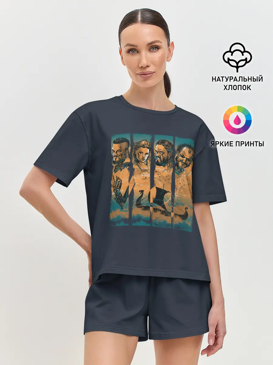 Женская пижама с шортами / Путь викинга