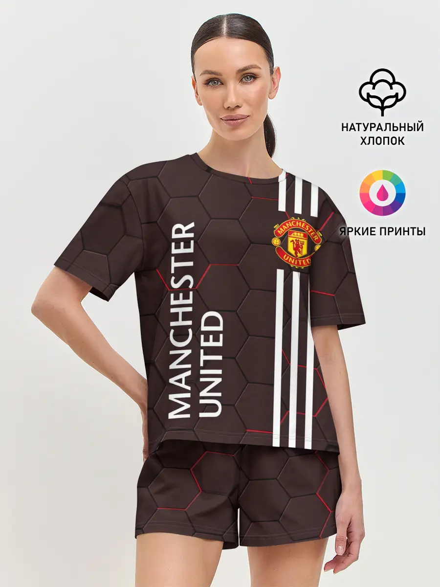 Женская пижама с шортами / МАНЧЕСТЕР / MANCHESTER / ПЛИТЫ