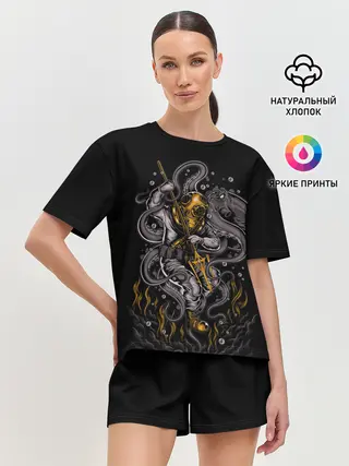 Женская пижама с шортами / ПОДВОДНАЯ БИТВА