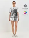 Женская пижама с шортами / Тигр и змея