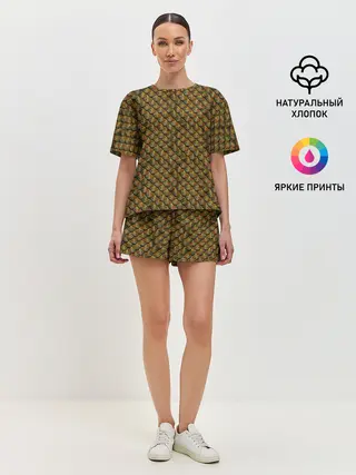 Женская пижама с шортами / Reptile Scales
